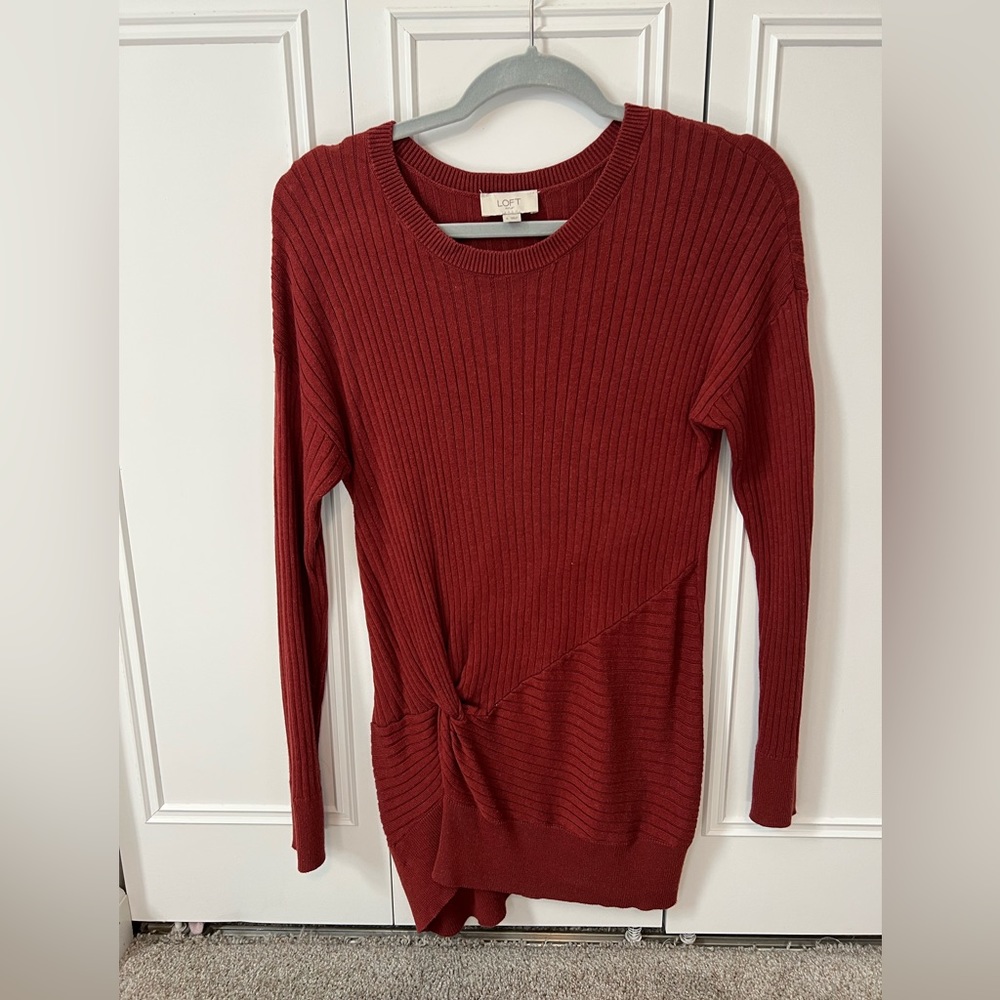 Fall Sweater with cute scrunch detail in front